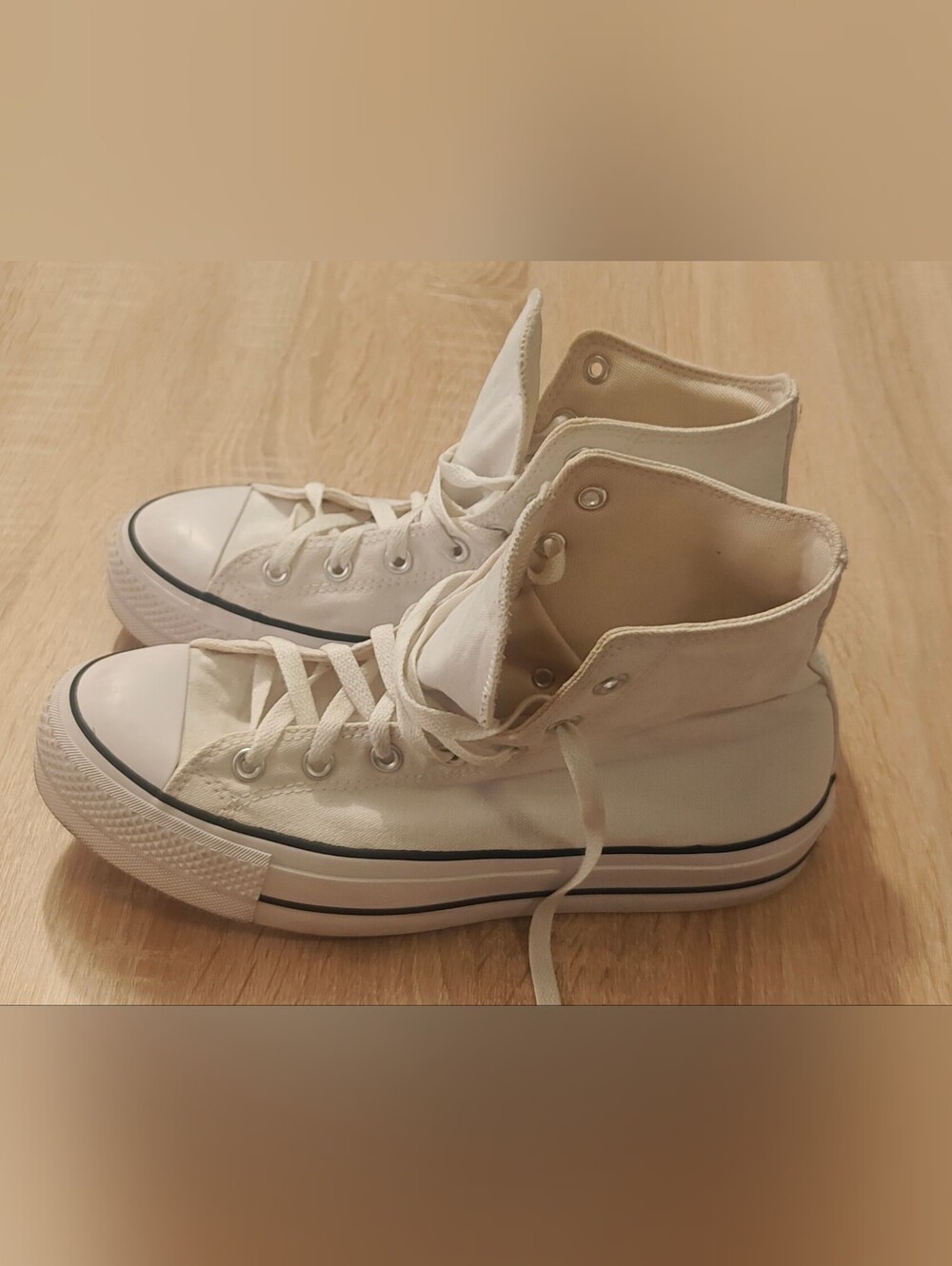 Converse Chuck Taylor All Star Lift Platform High Top White Size 10 - Picture 5 of 12